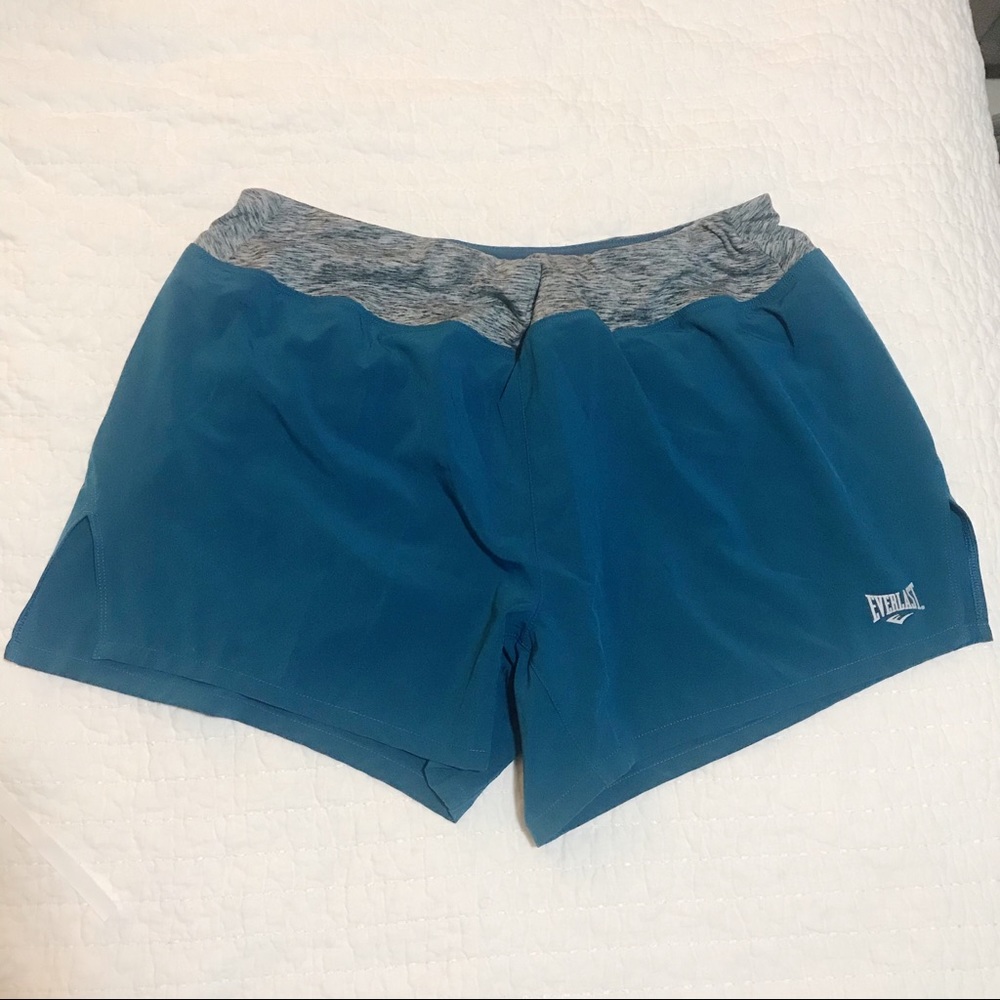 EVERLAST Teal Shorts Workout Running Exercise